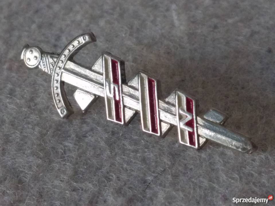 odznaka Mieczyk Chrobrego SN białoczerwona Warszawa