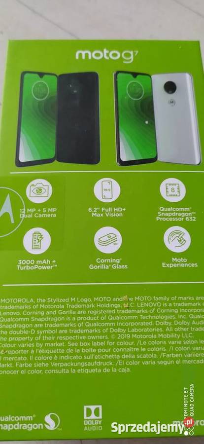 Motorola g7 telefon komórkowy