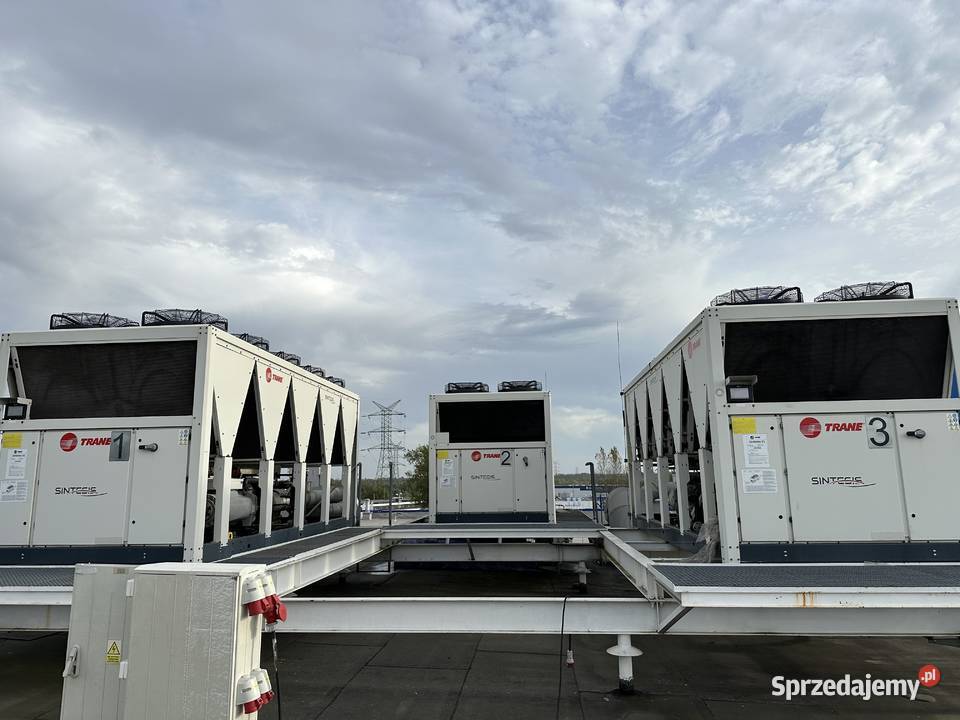 Agregat wody lodowej chiller Trane RTAF145 522 Wałsnów