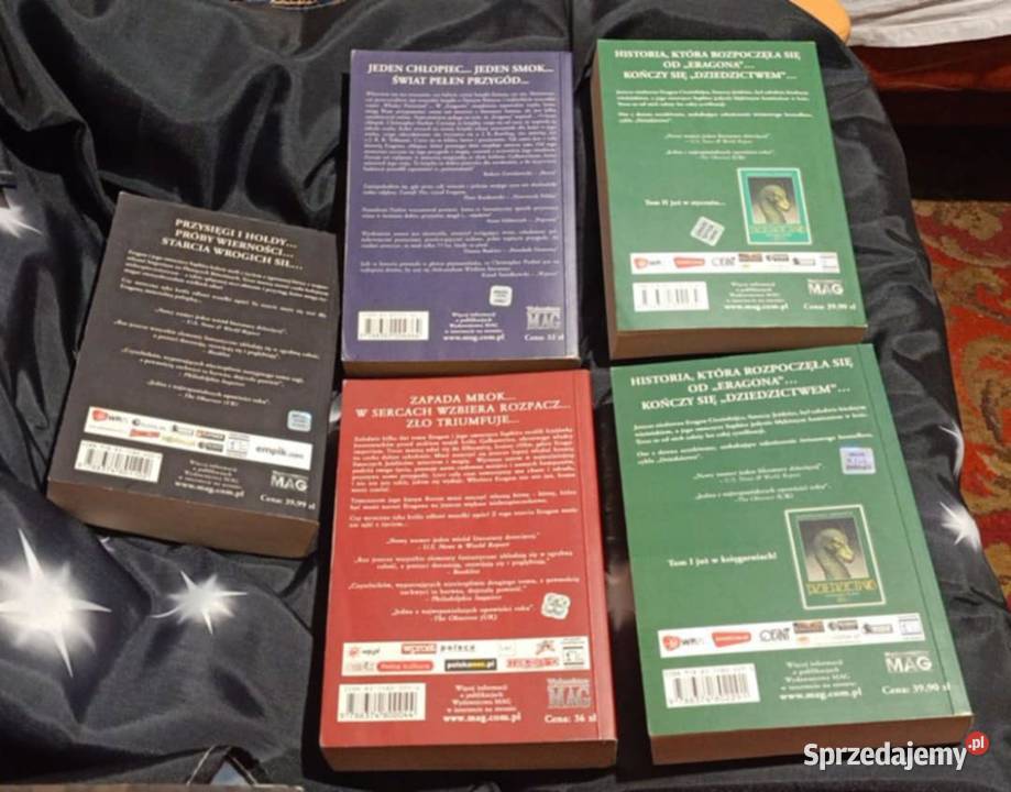 Eragon Najstarszy Brisingr Dziedzictwo tom I i Poznań