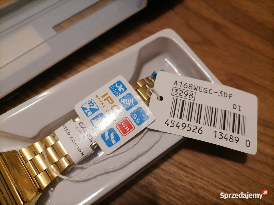 Zegarek Casio Retro złoty gold A168WG9EF Nowy Zegarki Warszawa