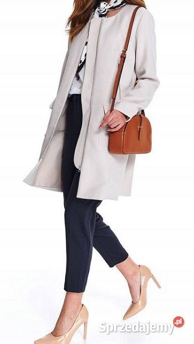 Płaszcz przejściowy w kolorze beżowym marki Top brązowy/beżowy wielkopolskie Wieleń