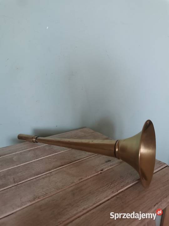 Stara trąbka sygnalowa w stylu Art Deco SPRAWNA Instrumenty dęte sprzedam