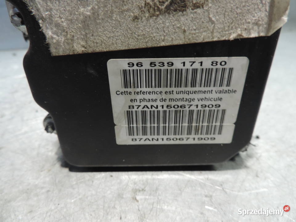 POMPA ABS PEUGEOT 307 16HDI 9653917180 Układ ABS i ESP