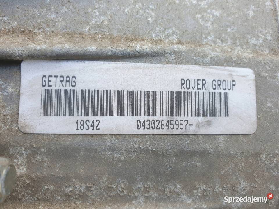 Rover 25 18 16V SKRZYNIA BIEGÓW manual MANUALNA Rudka