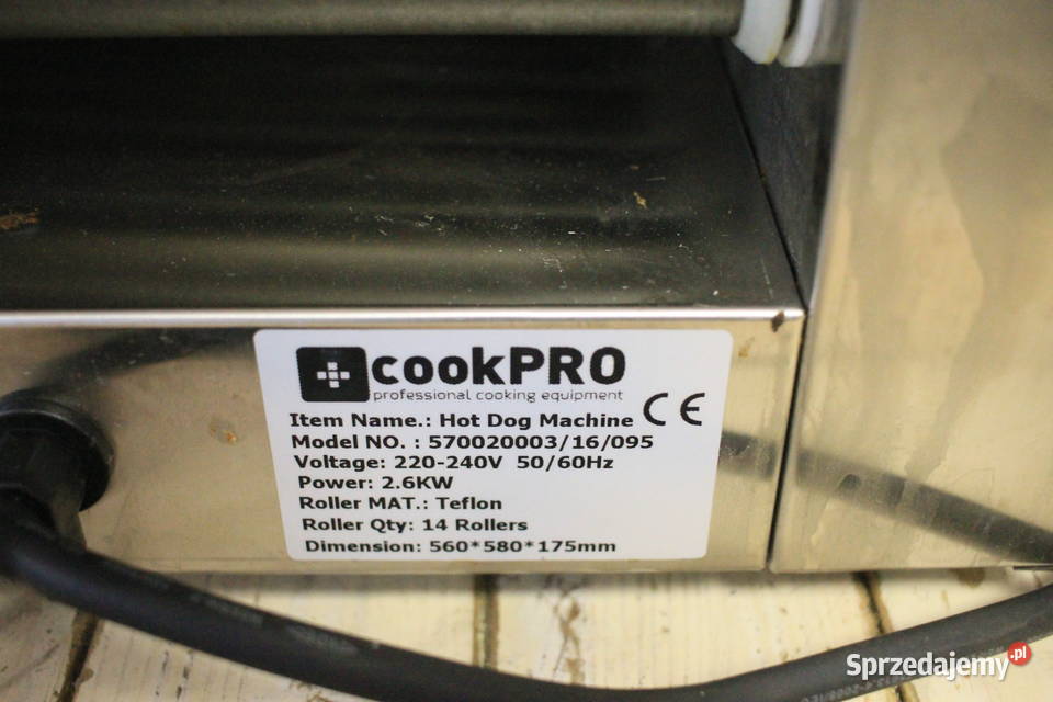 Podgrzewacz rolkowy do parówek RG14 cookPRO