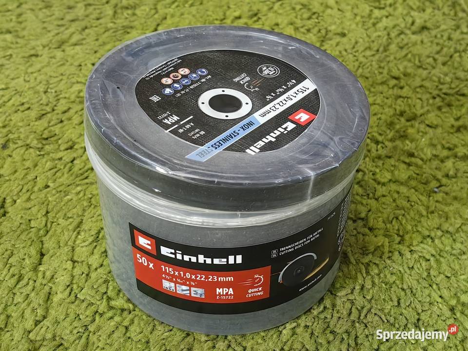 Einhell Tarcze do metalu 115x10 mm 50 Nowe Inczew