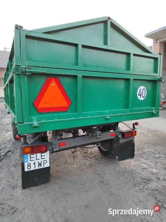 Przyczepa d45 d35 sanok przyczepe rolnicza nieuszkodzony Łęczyca