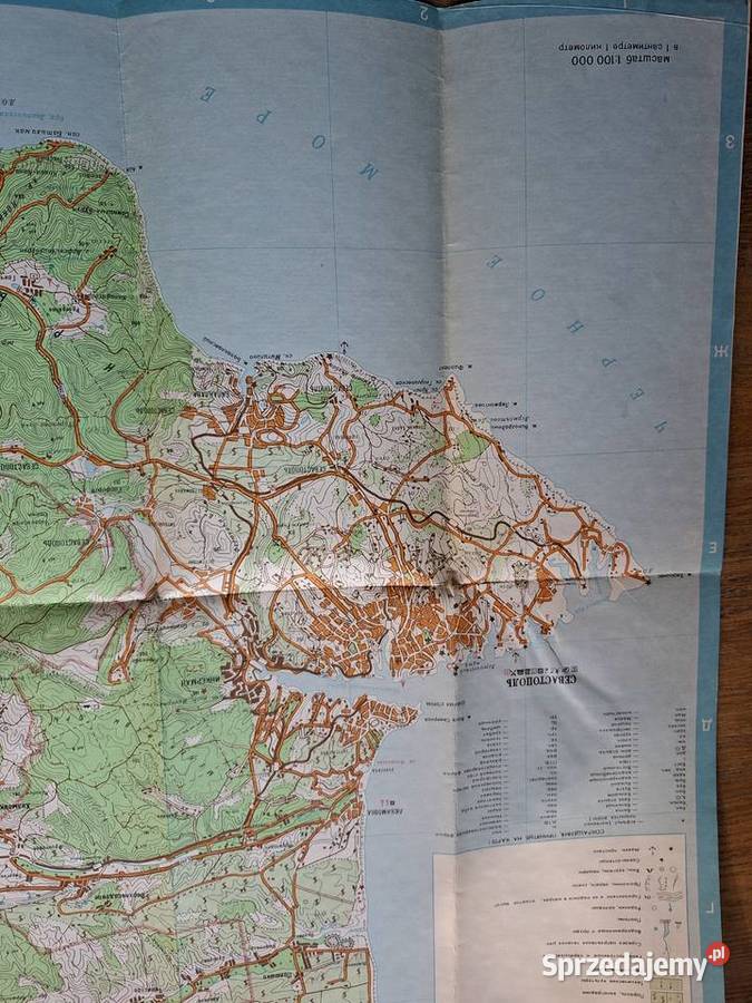 Krym góry i południowe wybrzeże 1100 000 mapa małopolskie