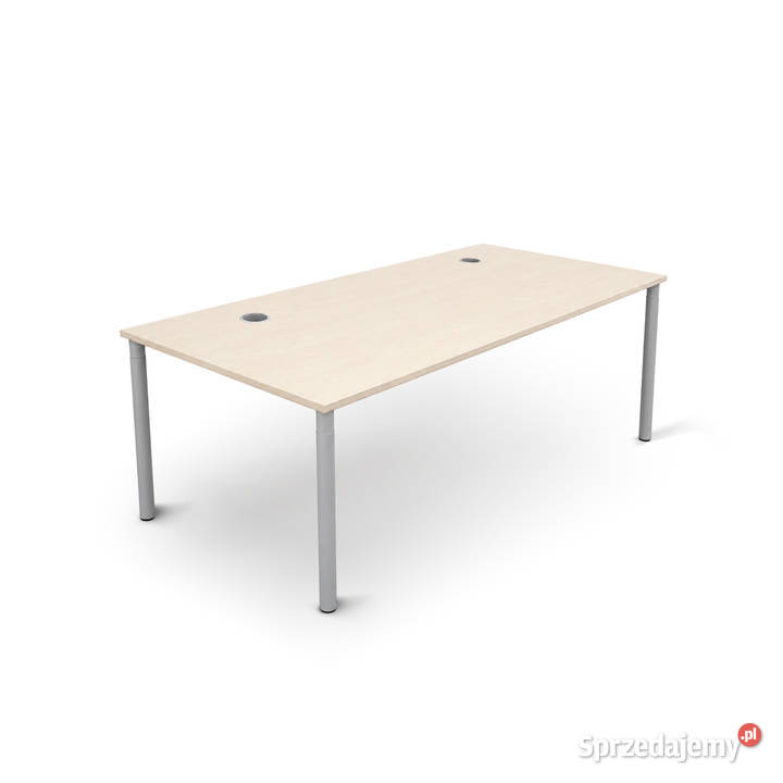 Duże biurko Hali s110 200x100 jasna sosna Biuro Katowice
