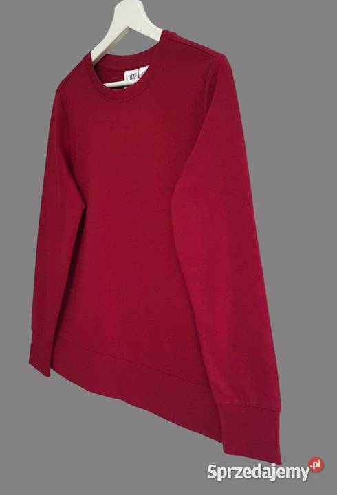 Damska dresowa bordowa bawełniana bluza z długim Chrzanów