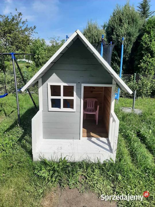 Domek dla dzieci drewniany ogrodowy działkowy