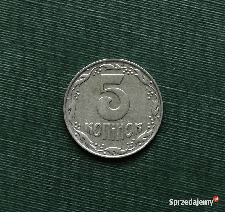 Ukraina 5 kopiejek 1992r Numizmatyka Gliwice
