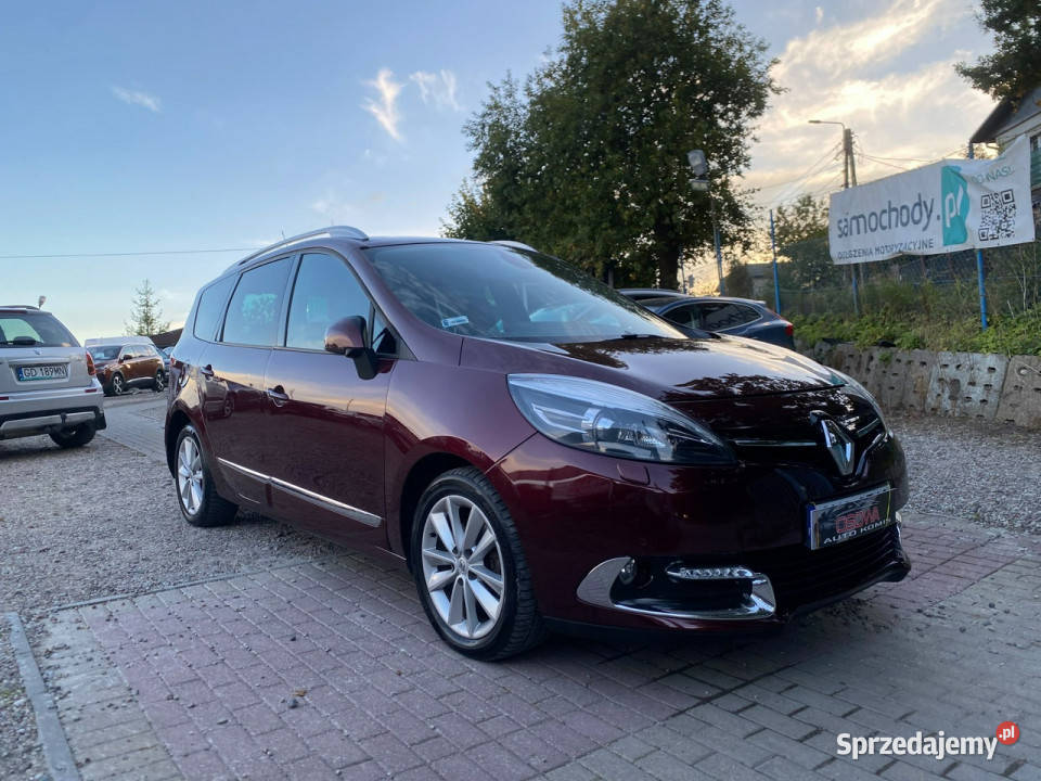 Renault Grand Scenic 16 dci Bose skóry ledy Navi bordowy sprzedam