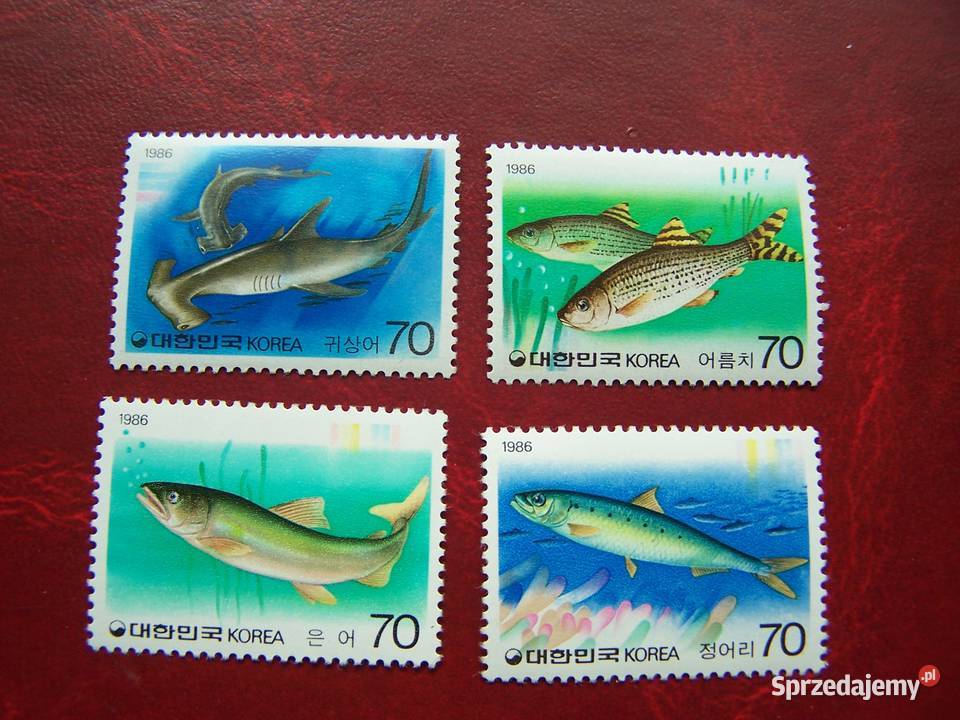 Korea 1985 MNH Mi146164 Fauna Ryby Tychy sprzedam