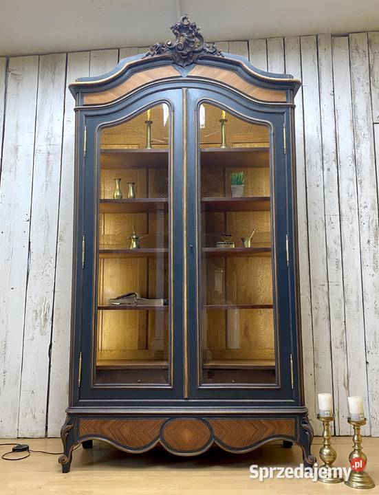 BIBLIOTEKA witryna antracyt Louis XV Francja pomorskie Gdańsk