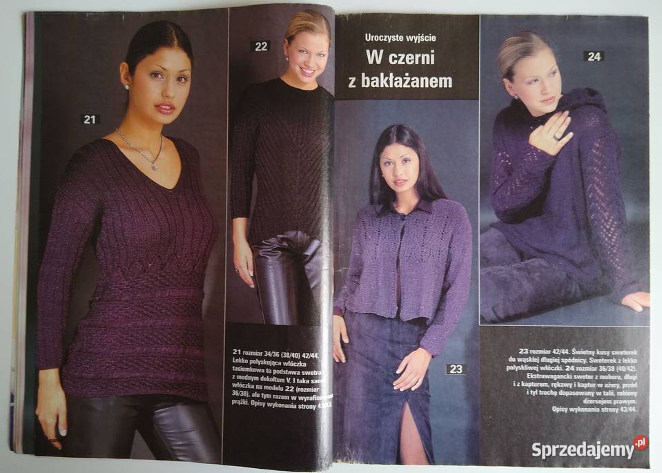 Modne Dzianiny Sandra 111999 Rok wydania 1999 pomorskie Gdańsk