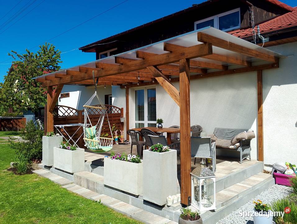Zadaszenie tarasu 6x3 pergola tarasowa taras Oleśnica sprzedam