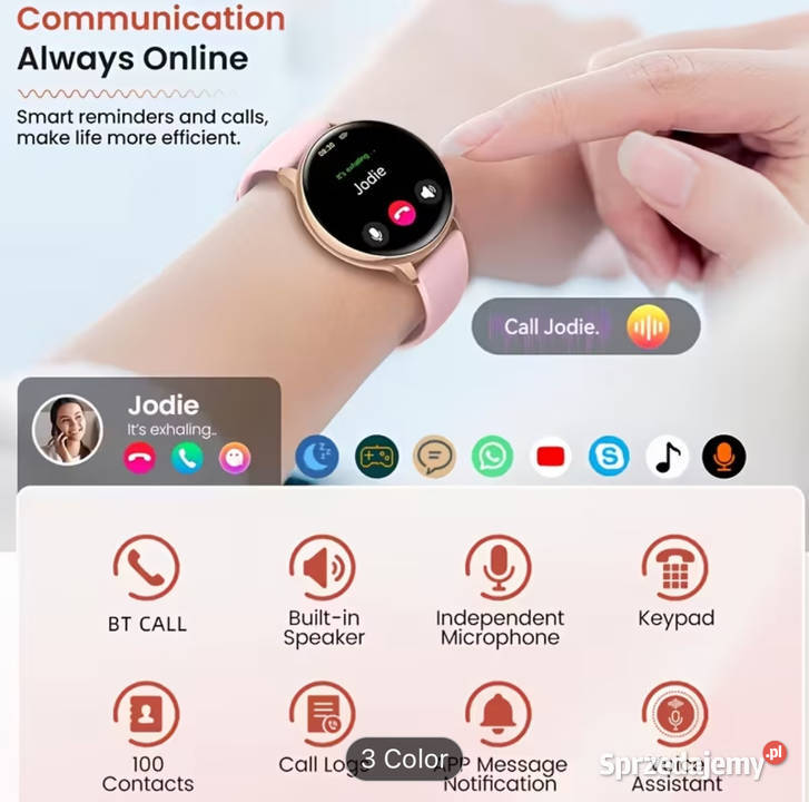 Nowy smartwatch kobiety pomorskie Kaliska Kościerskie