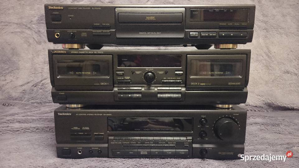 Wieża Technics Amplituner SAGX370 51 CD SLPG 490 śląskie