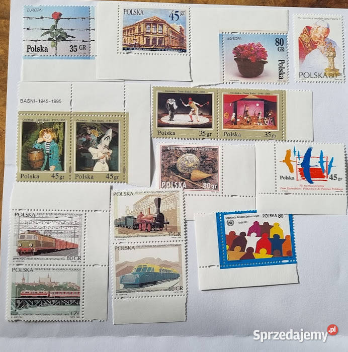Znaczki pocztowe 19941995 czyste Zielona Góra