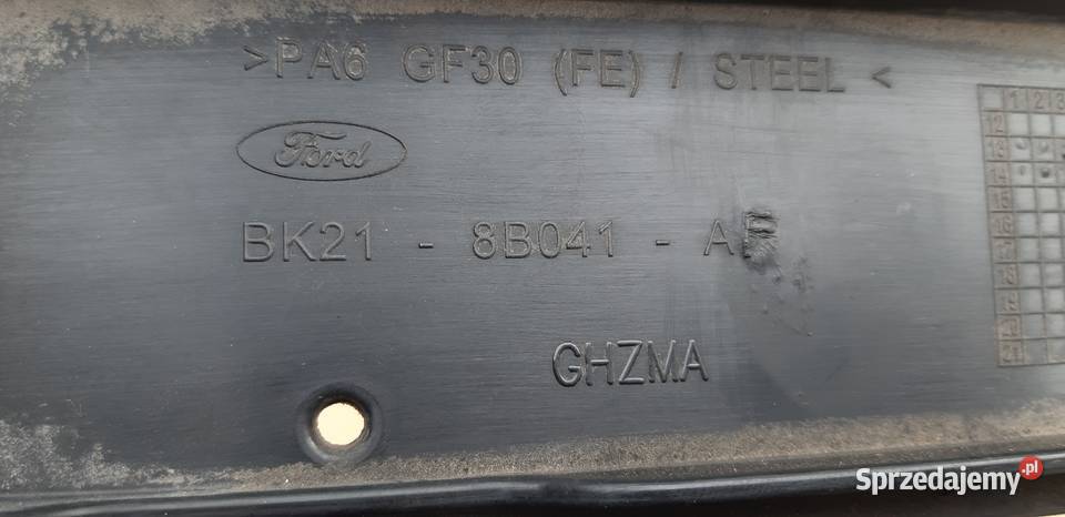 FORD TRANSIT CUSTOM PAS PRZEDNI WZMOCNIENIE Bieleń
