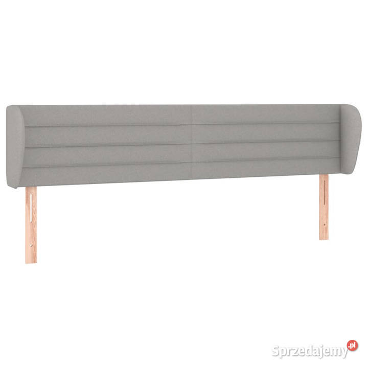 Zagłówek uszak jasnoszary 163x23x7888 tkanina mazowieckie Warszawa