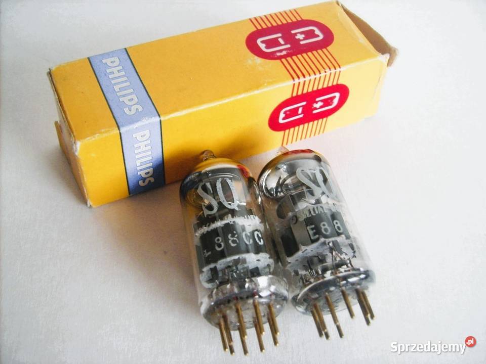 E88CC PHILIPS SQ GOLD PIN dobrana PARA z lat Porąbka