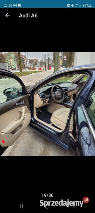 AUDI A6 C7 20 BEZNYZNA 252 113 PRZEBIEGU 2015 śląskie Jastrzębie-Zdrój