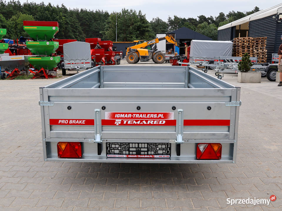 Przyczepka TEMARED PRO BRAKE 3015 mocna solidna Burtowe i plandeki Motoryzacja