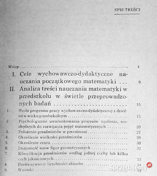 Rozwijanie pojęć matematycznych u dzieci w wieku