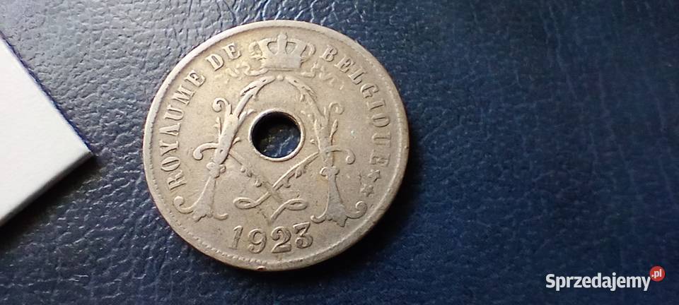 Stare monety 25 cent 1923 Belgia podkarpackie Lesko