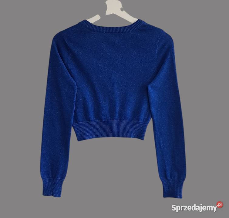 Damskie granatowe bolerko z długim rękawem Odzież damska Chrzanów