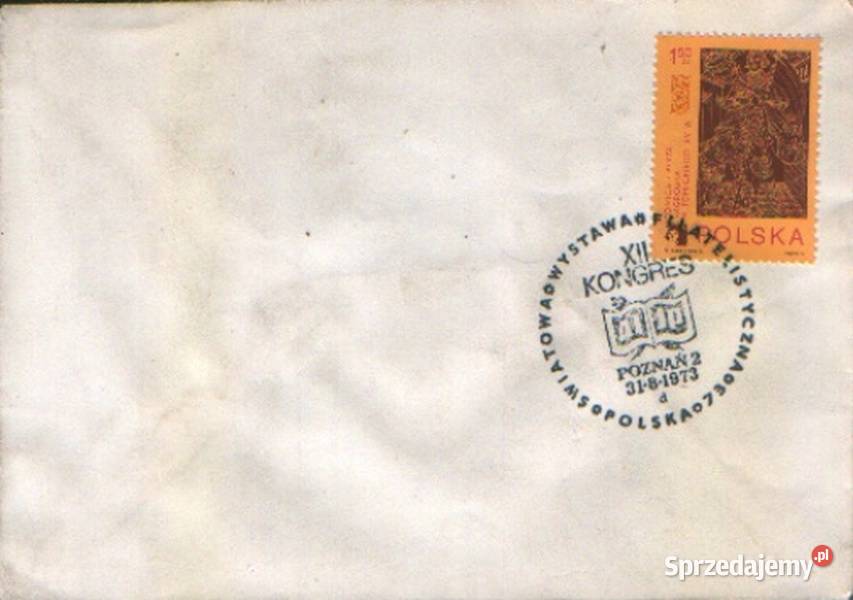 Kop Okol ŚwW F XII Kongres Poznań 1973 Filatelistyka śląskie Gliwice