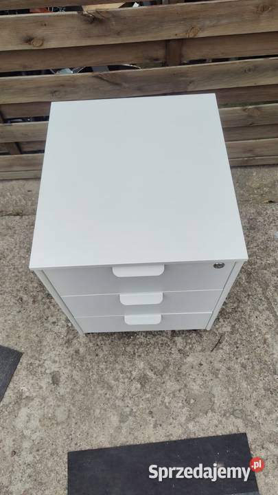 Biały kontenerek szafka na kółkach Warszawa