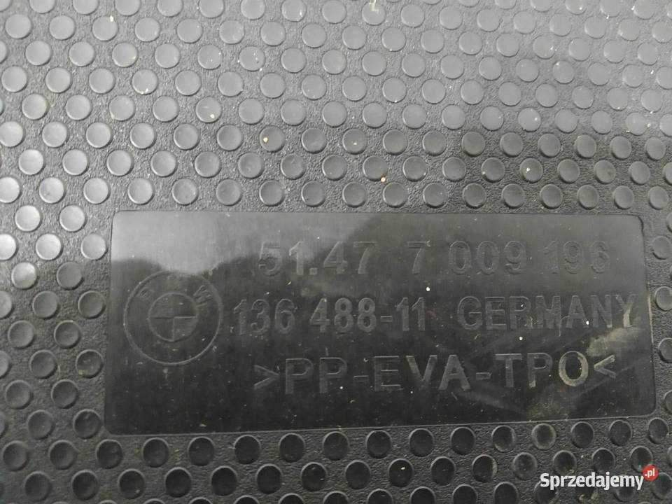 PODŁOGA BAGAŻNIKA MATA WYKŁADZINA E63 7009196 świętokrzyskie