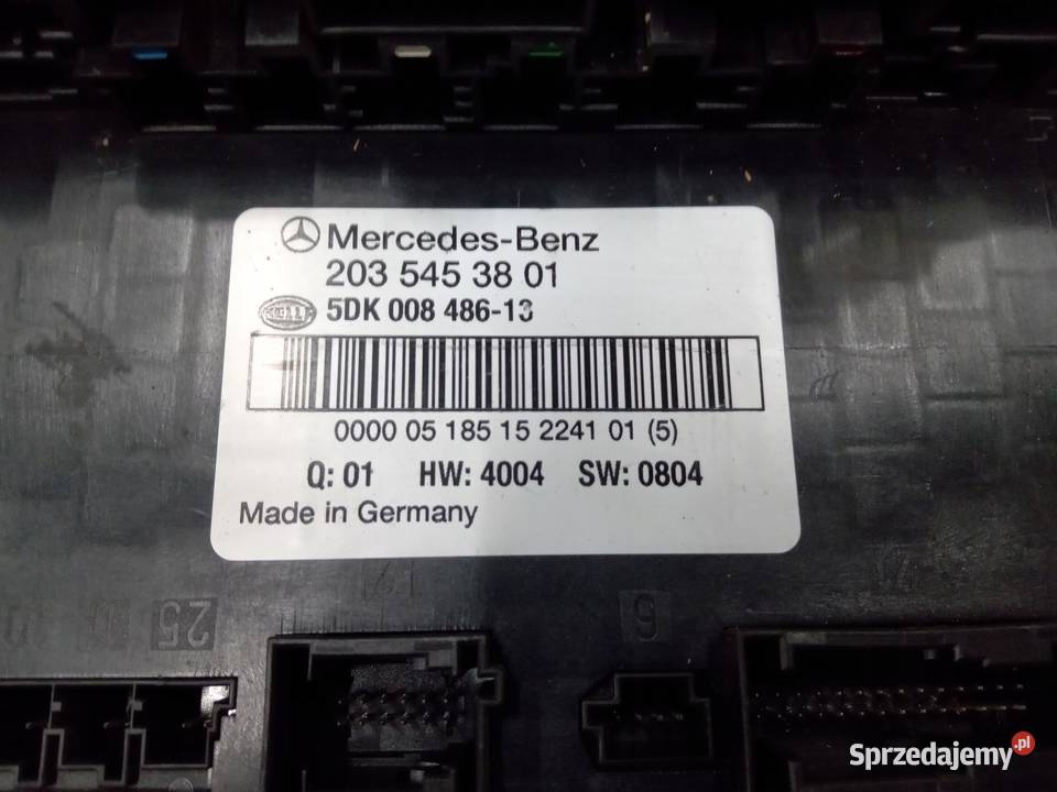 SKRZYNKA BEZPIECZNIKÓW MODUŁ MERCEDES W203 W209 wyposażenie elektryczne Układ elektryczny wielkopolskie Nowy Tomyśl