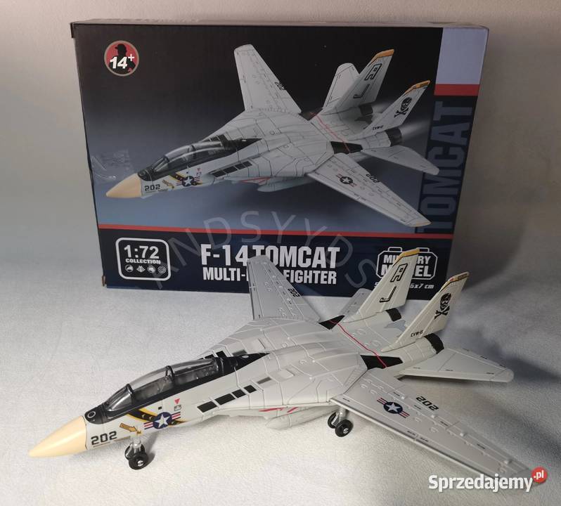 Samolot F14 Tomcat Diecast Skala 172