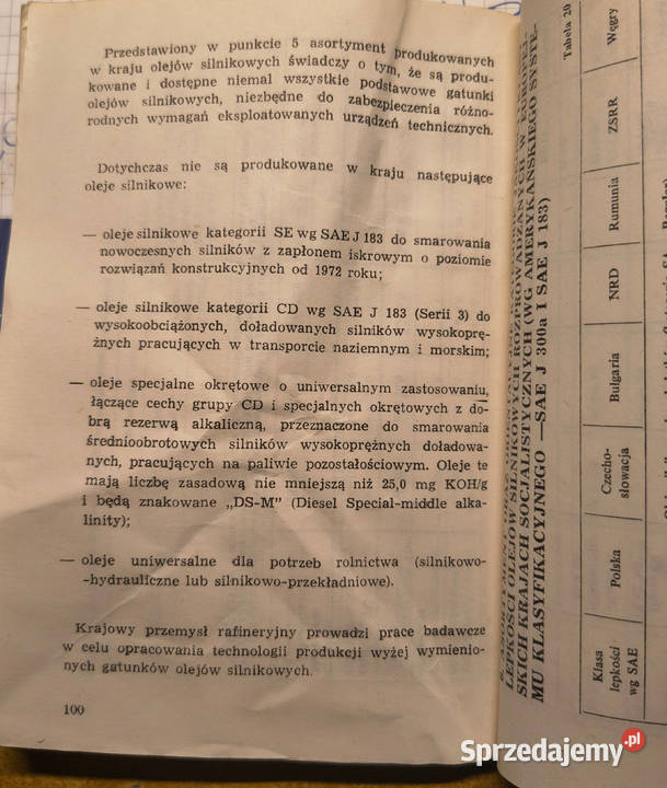 Oleje silnikowe 2 CPN Henryk Maczel Rok wydania 1976 Sosnowiec sprzedam