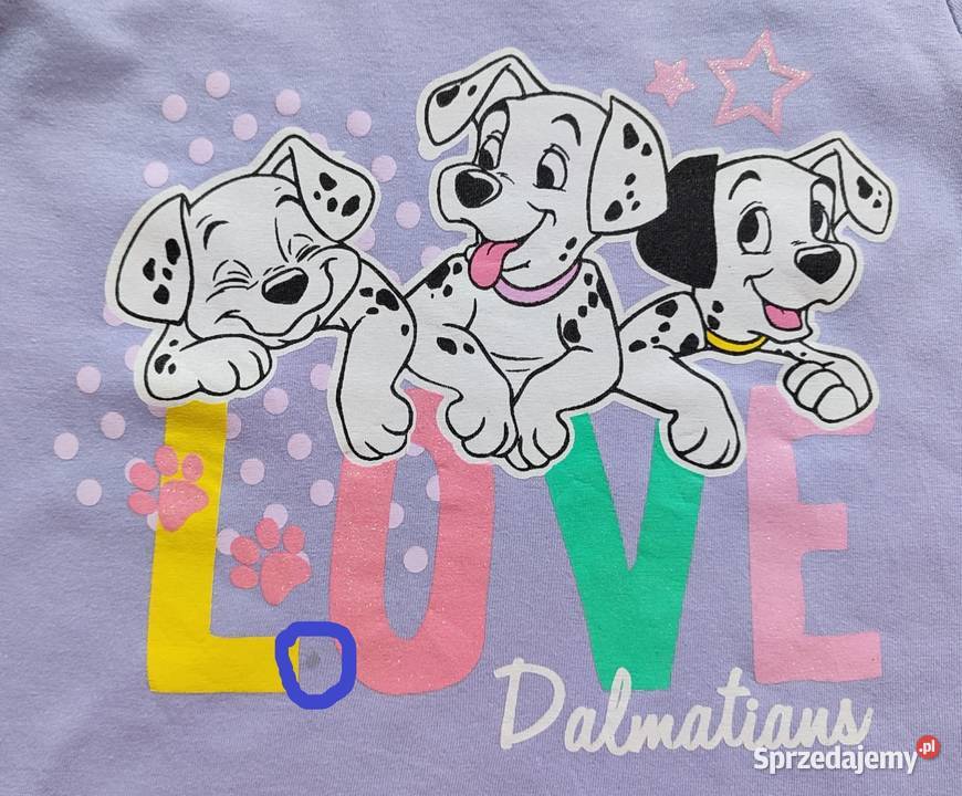 Bluzka 101 Dalmatyńczyków Disney 98 Disney sprzedam