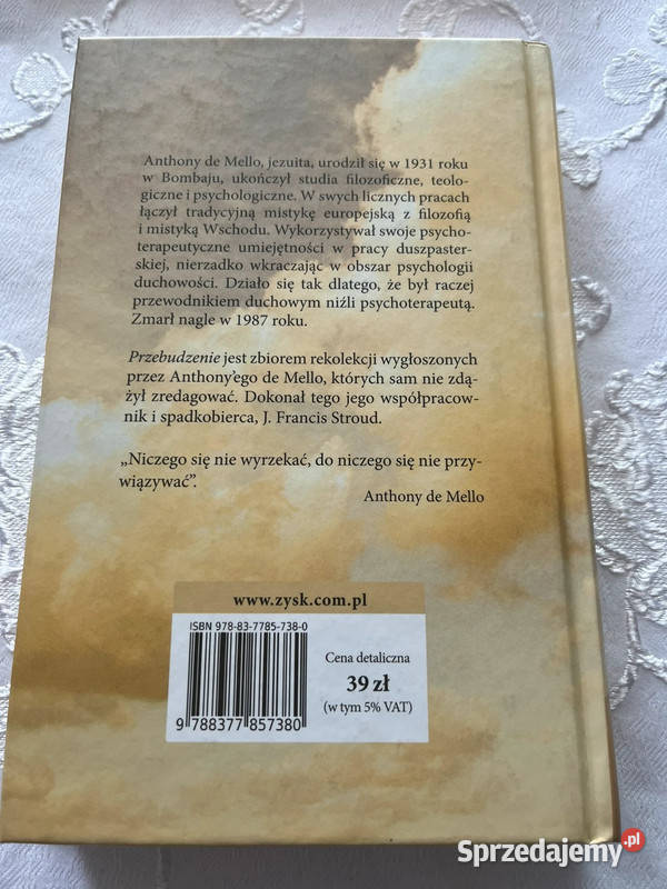 Książka Przebudzenie Anthony de Mello Pozostałe sprzedam