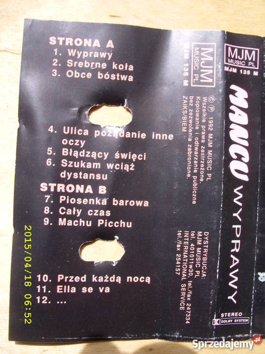 ROCK kaseta MANCUWYPRAWY Wołów