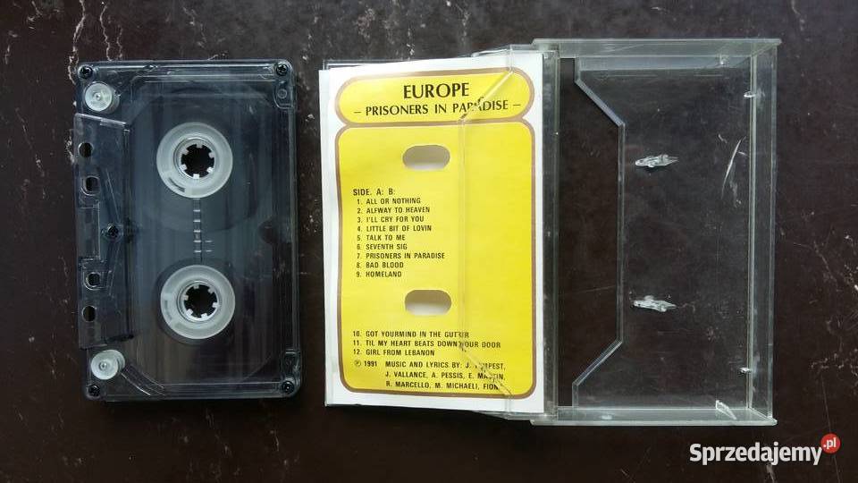 Kaseta Europe Prisoners in Paradise podlaskie Siemiatycze sprzedam