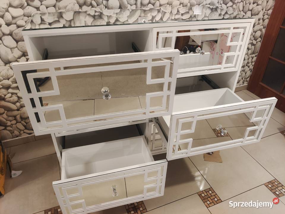 Komoda 6 szuflad wysoki połysk Glamour 120 Nowy Sącz