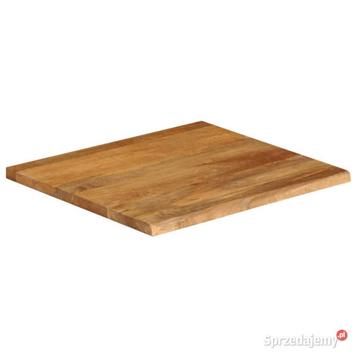 Blat stołu z naturalną krawędzią 80x80x25 drewno