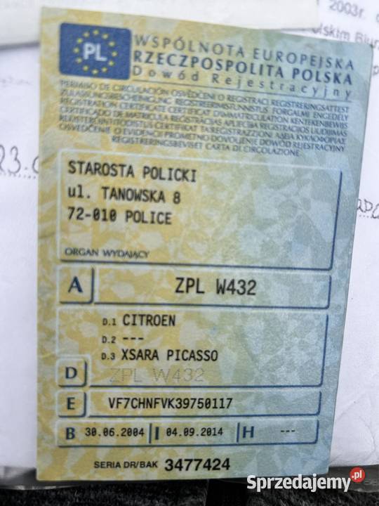 Citroen Xsara Picasso Lift Benzyna