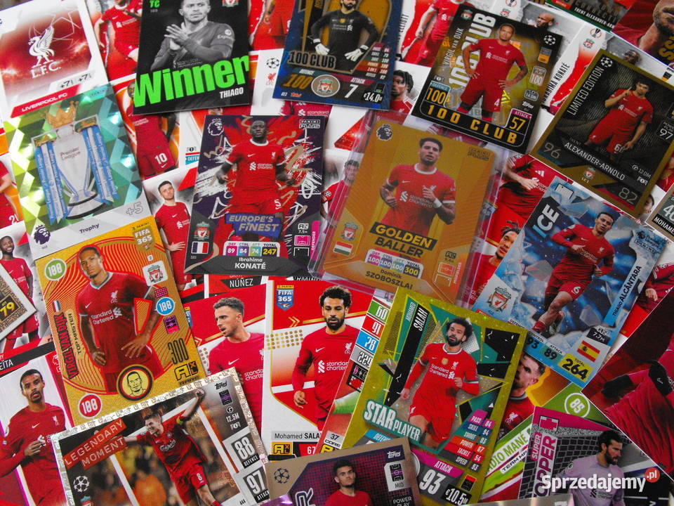 FC LIVERPOOL Zestaw 145 kart PANINI TOPPS Karty Mykanów