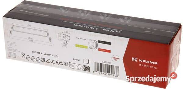 Lampa robocza długa LED 45W 3780lm prostokątna Kamionna