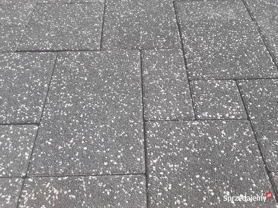 Kostka Brukowa Nodica 6 Lux Perła Grafit Podjazd mazowieckie Wielogóra