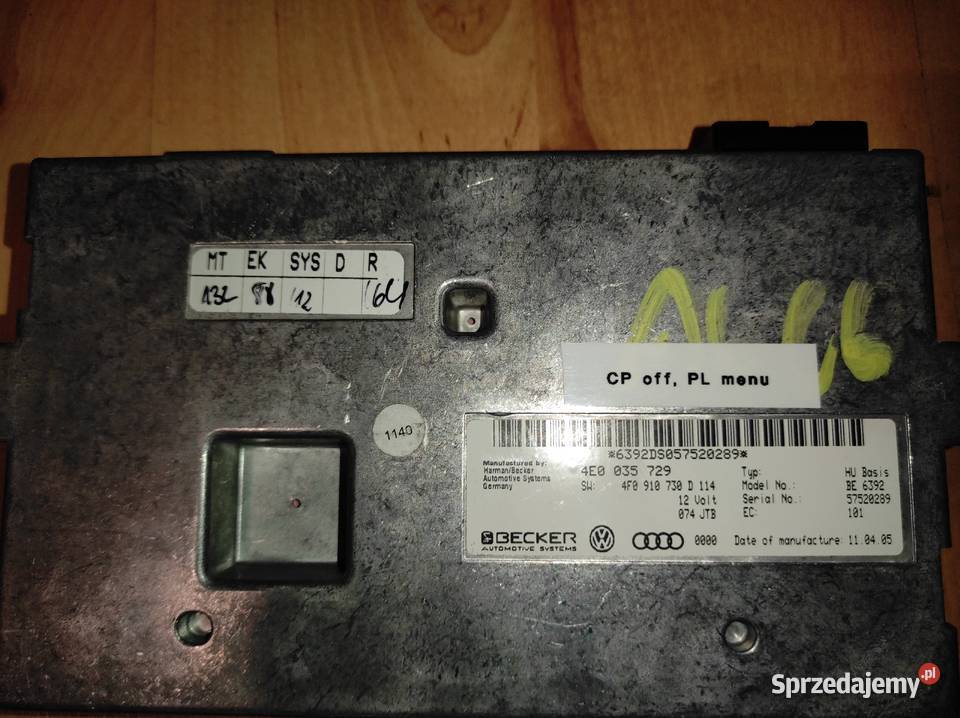 MMI 2G4E0035729 4F0910730D Audi A4 A5 A6 A8 Q7CP